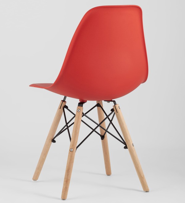 Стул Eames Style DSW красный (разборный каркас)