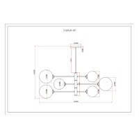 Светильник подвесной Moderli V10840-6P Molecule
