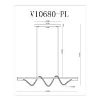 Светильник подвесной светодиодный Moderli V10680-PL True