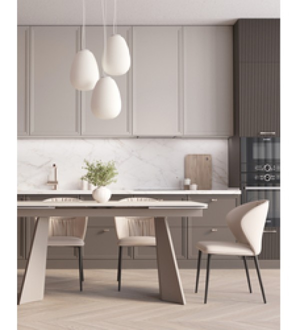 Стол обеденный Eliora 160-240*90 см серая керамика