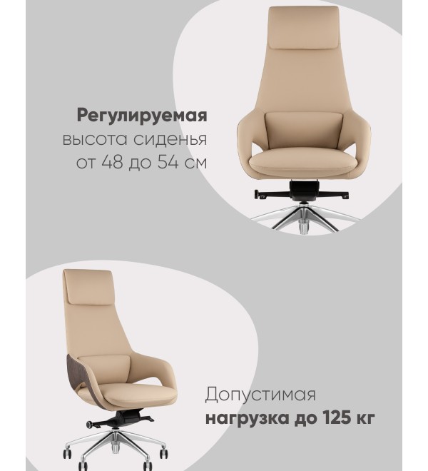 Кресло руководителя TopChairs Reign бежевый