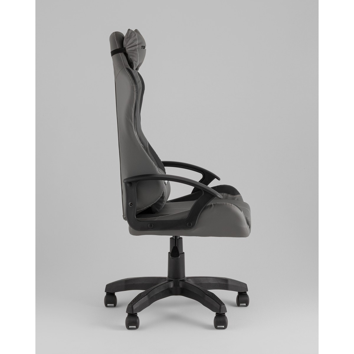 Кресло спортивное TopChairs Wyvern серо-черный