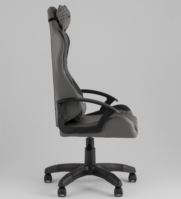 Кресло спортивное TopChairs Wyvern серо-черный