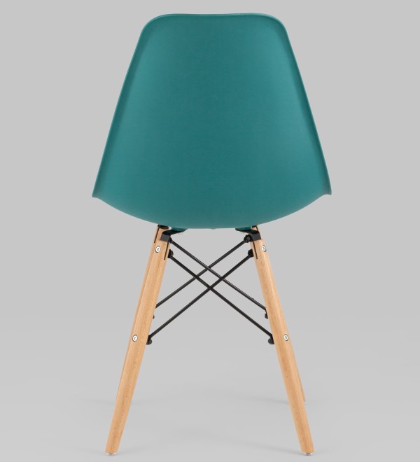 Стул Eames Style DSW темно-бирюзовый x4 (разборный каркас)