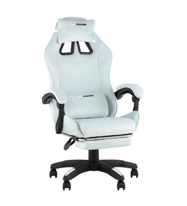 Кресло спортивное TopChairs MG-7019 велюр светло-голубой