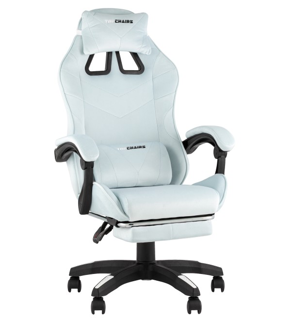Кресло спортивное TopChairs MG-7019 велюр светло-голубой
