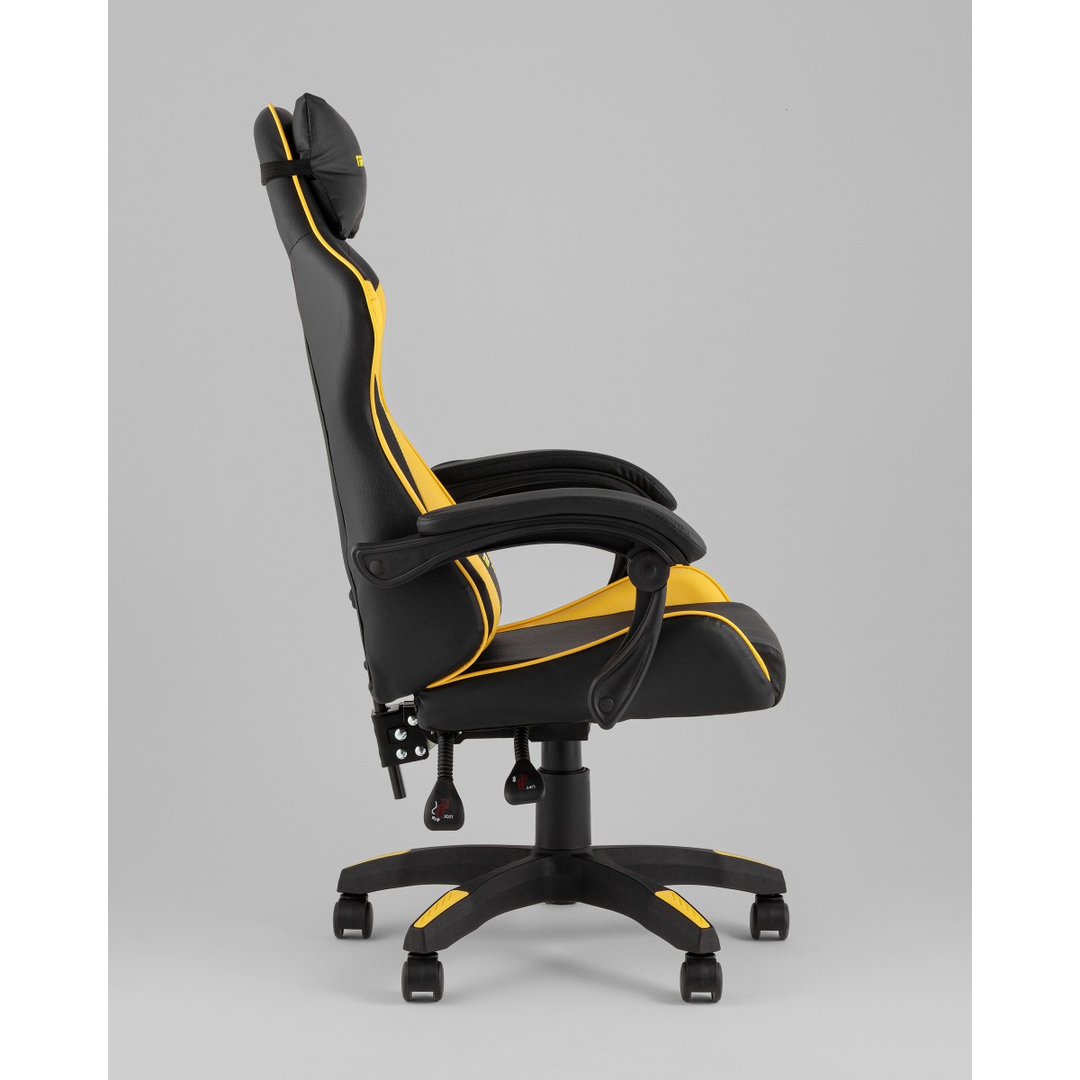 Кресло спортивное TopChairs MG-7043 черно-жёлтый