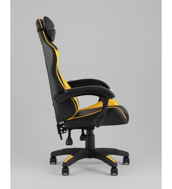 Кресло спортивное TopChairs MG-7043 черно-жёлтый