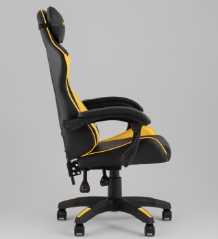 Кресло спортивное TopChairs MG-7043 черно-жёлтый
