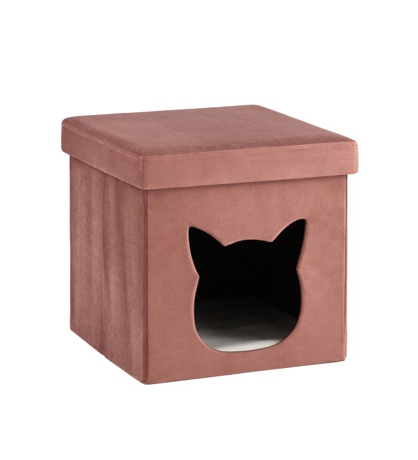 Пуф складной с ящиком Store Pet розовый