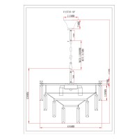 Люстра подвесная Moderli V10738-9P Crystal