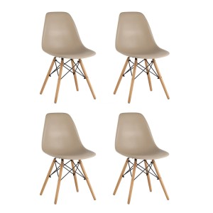 Стул Eames DSW бежевый x4