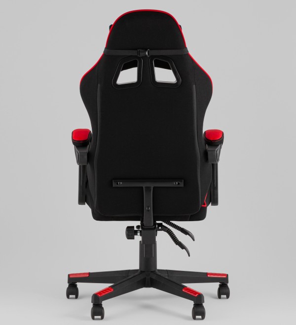 Кресло спортивное TopChairs Shadow ткань черно-красный