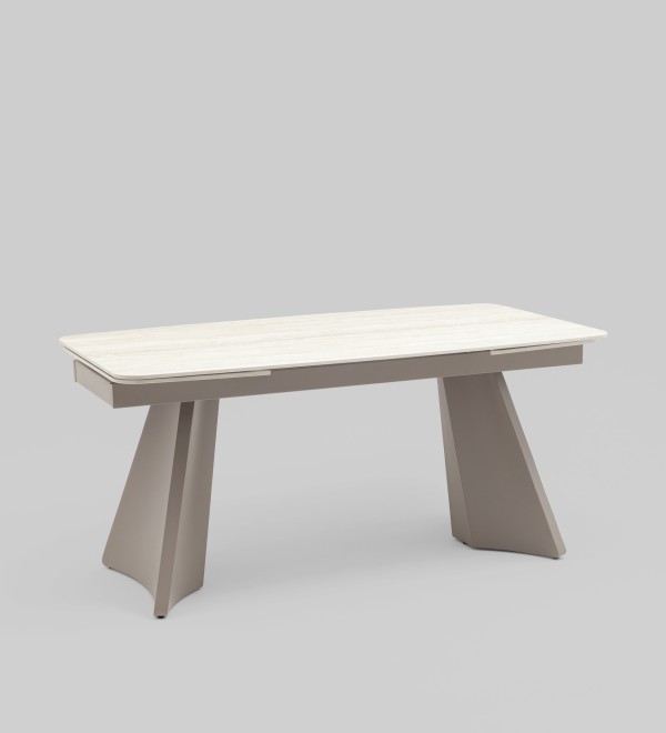Стол обеденный Eliora 160-240*90 см серая керамика