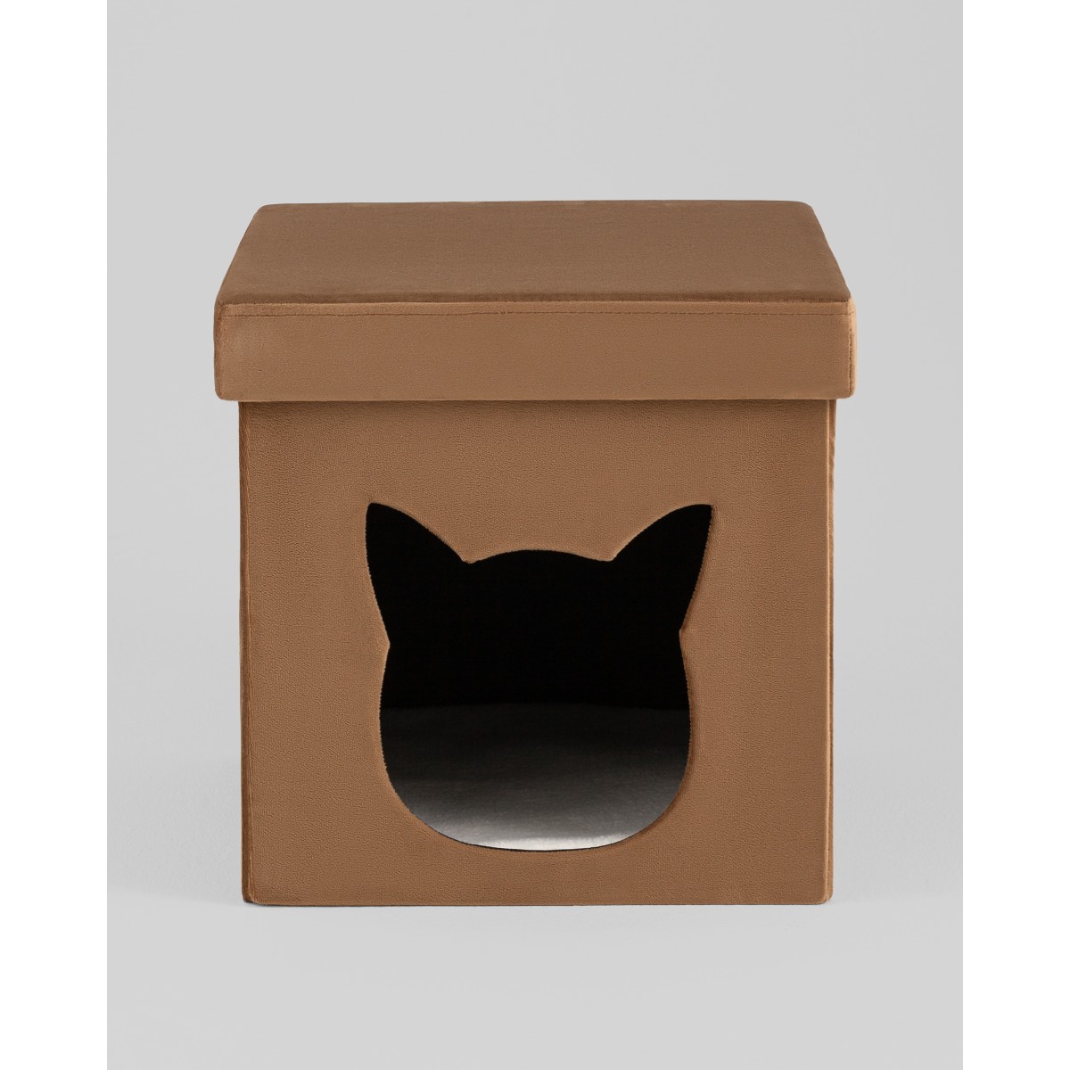 Пуф складной с ящиком Store Pet коричневый