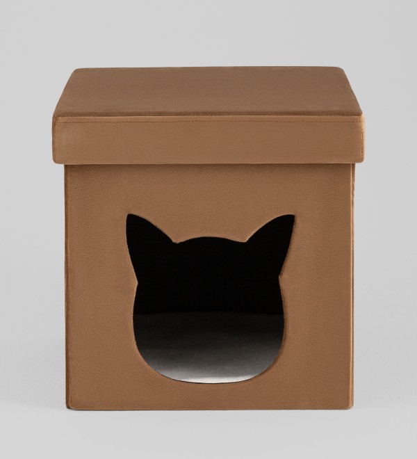 Пуф складной с ящиком Store Pet коричневый