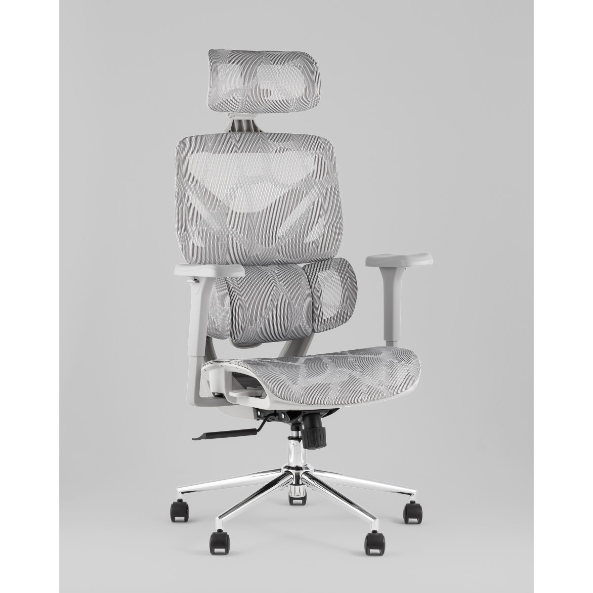 Кресло офисное TopChairs Structo серая сетка