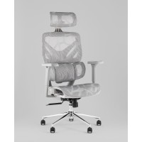 Кресло офисное TopChairs Structo серая сетка
