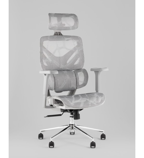Кресло офисное TopChairs Structo серая сетка