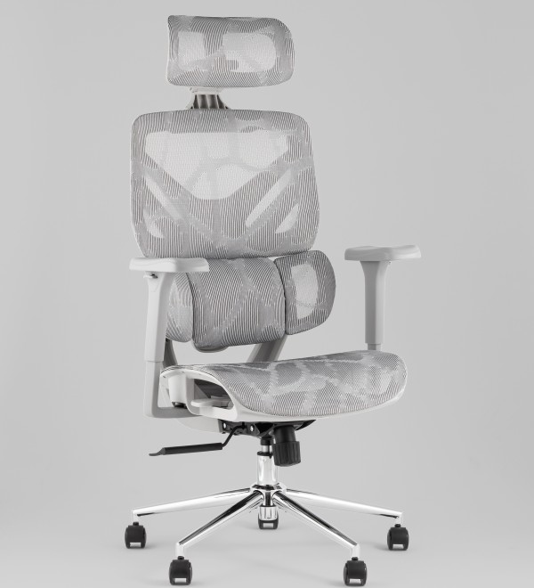 Кресло офисное TopChairs Structo серая сетка