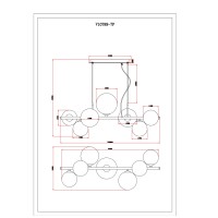 Светильник подвесной Moderli V10789-7P Renny