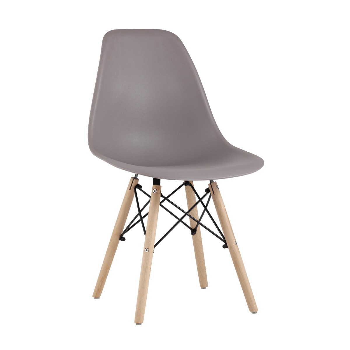 Стул Eames Style DSW темно-серый (разборный каркас)