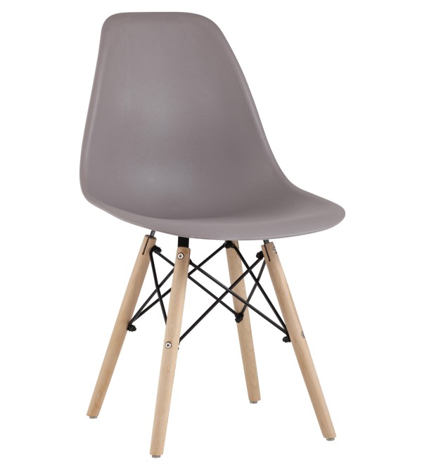 Стул Eames Style DSW темно-серый (разборный каркас)