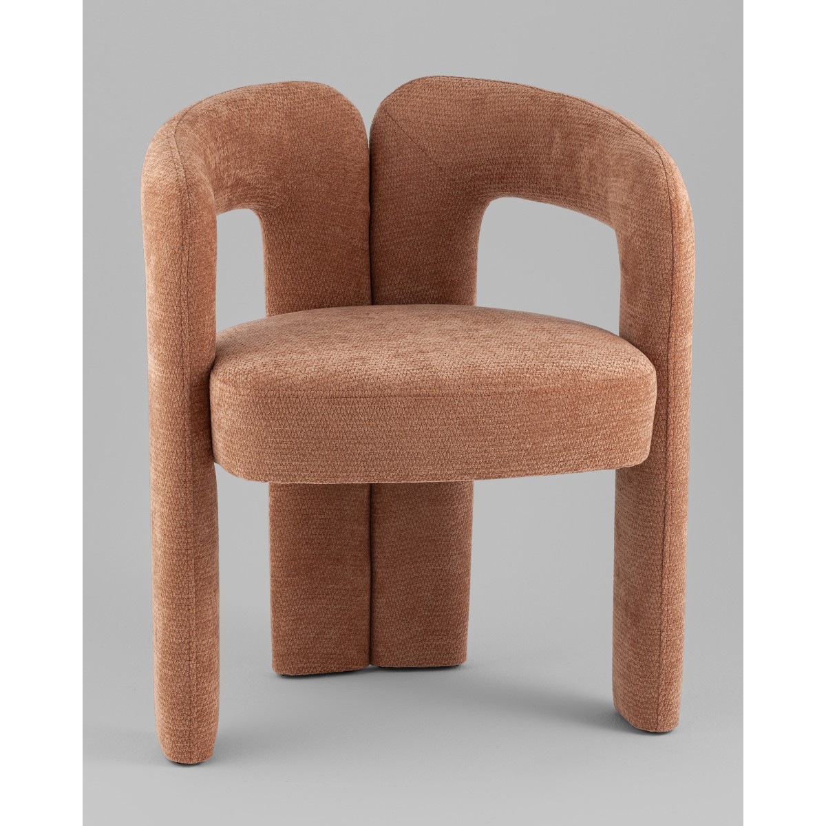 Стул Рэджи шенилл коралловый