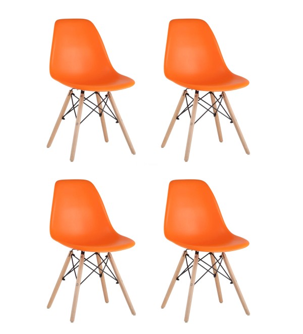 Стул Eames DSW оранжевый x4