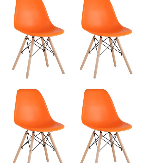 Стул Eames DSW оранжевый x4