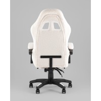 Кресло спортивное TopChairs MG-7019 букле белый