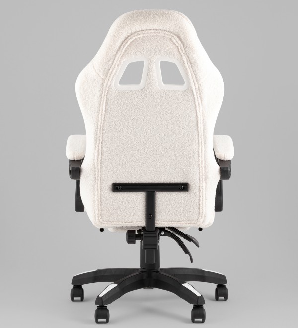 Кресло спортивное TopChairs MG-7019 букле белый