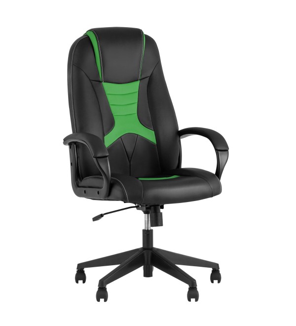 Кресло игровое TopChairs ST-CYBER 8 черный/салатовый
