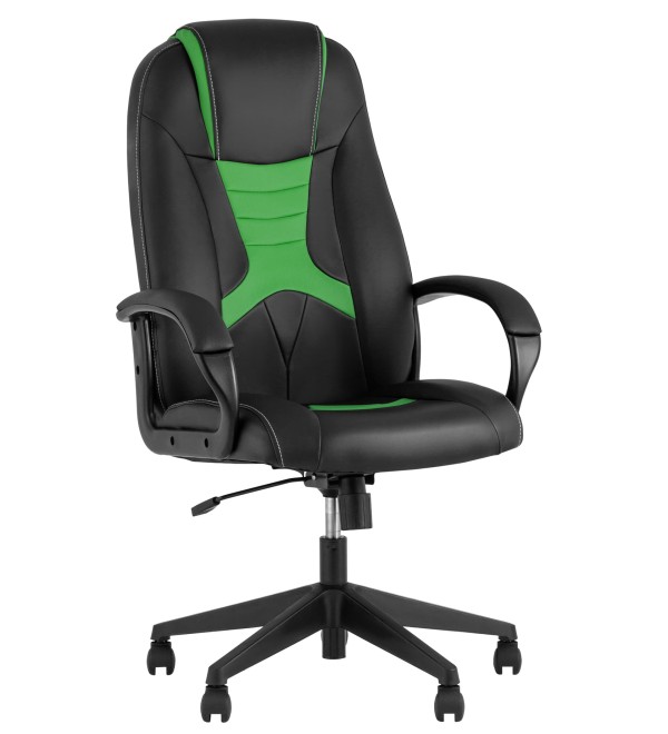 Кресло игровое TopChairs ST-CYBER 8 черный/салатовый