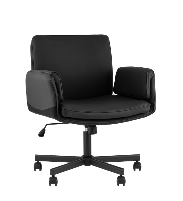 Кресло офисное TopChairs Foldo с откидными подлокотниками черное