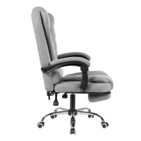 Кресло руководителя TopChairs President NEW серое в ткани