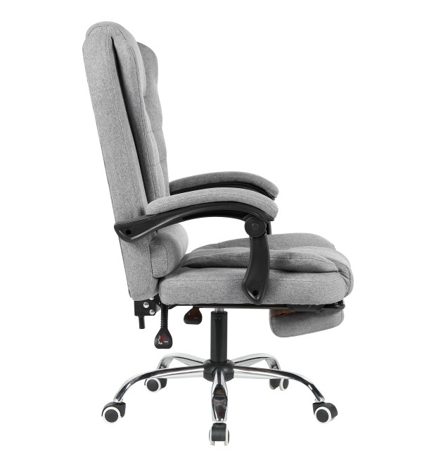 Кресло руководителя TopChairs President NEW серое в ткани