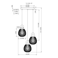 Светильник подвесной Moderli V11348-3P Campo
