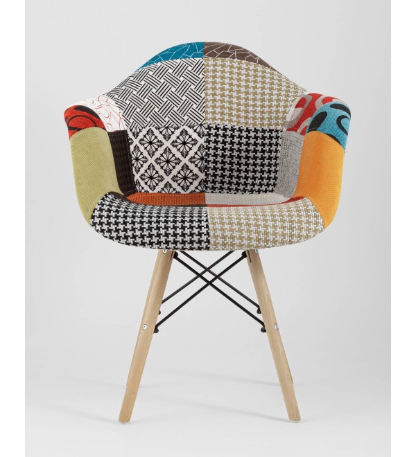 Кресло Eames DSW пэчворк
