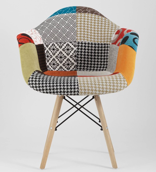 Кресло Eames DSW пэчворк