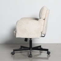 Кресло офисное TopChairs 6187 с откидными подлокотниками кремовый