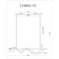 Светильник подвесной светодиодный Moderli V10685-PL True