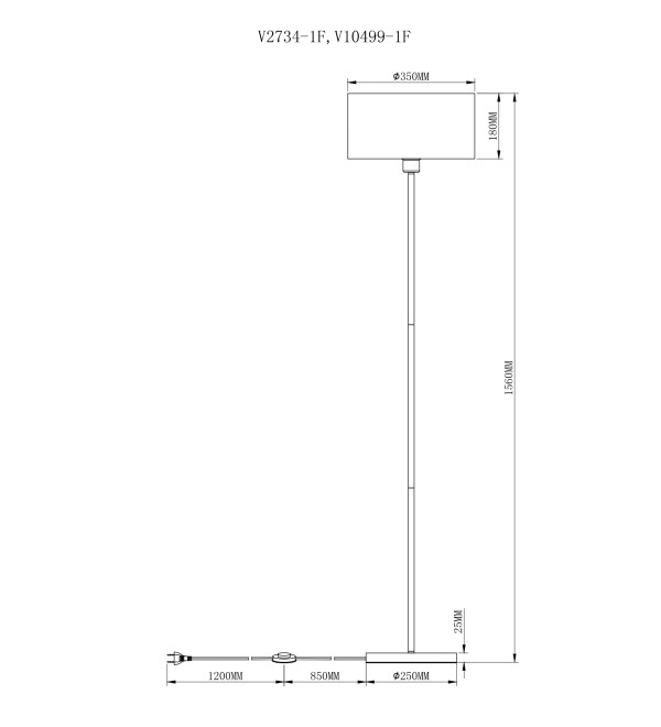 Торшер Moderli V10499-1F Room