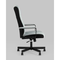 Кресло руководителя TopChairs ST-DOMINGO серо-голубой