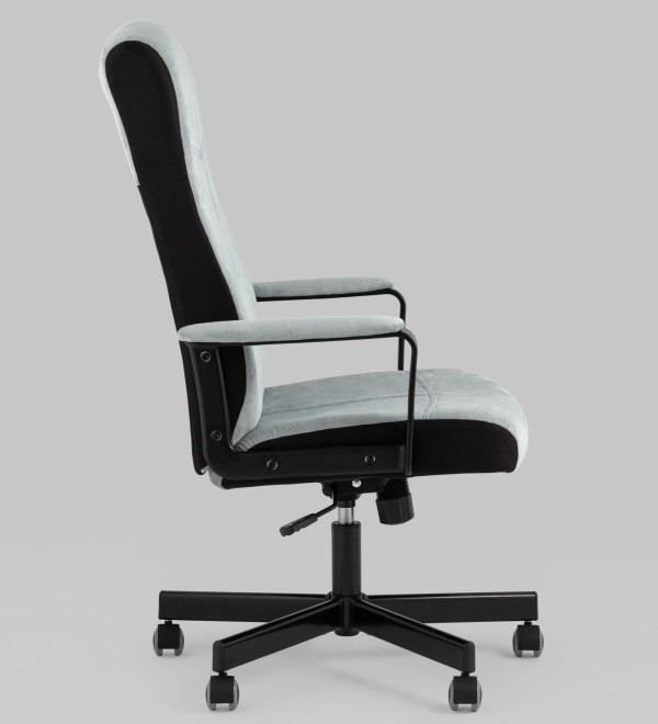 Кресло руководителя TopChairs ST-DOMINGO серо-голубой