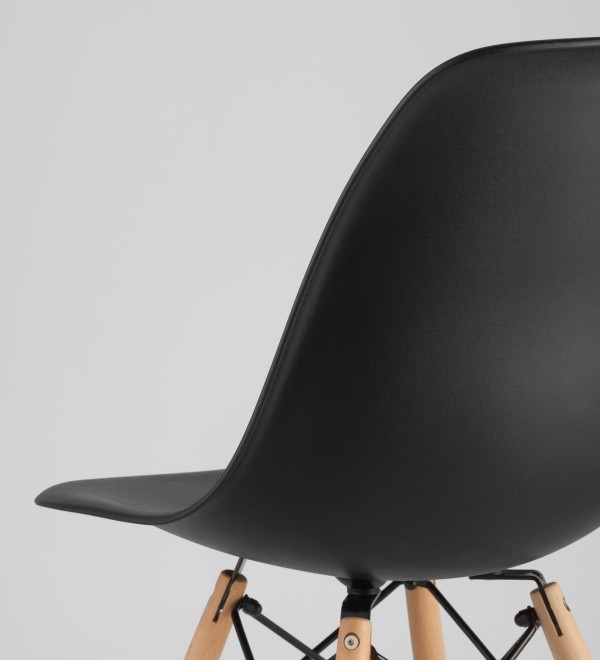 Стул Eames Style DSW черный x4 (разборный каркас)