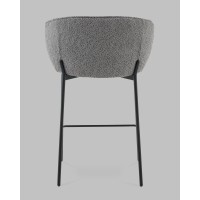 Стул полубарный Тисдейл букле темно-серый