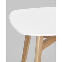 Стол обеденный Target 80*80 белый ножки массив бука