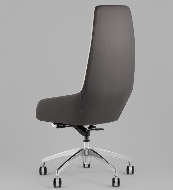 Кресло руководителя TopChairs Soulo светло-серый, серый