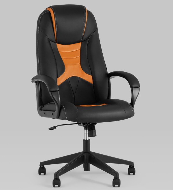 Кресло игровое TopChairs ST-CYBER 8 черный/оранжевый